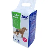 Savic Zwarte wegwerppamper BLACK SIGNALS, maat 5