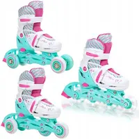 Raven Jumprollers Loret Mint 3-in-1, maat 27-30, LED-wielen