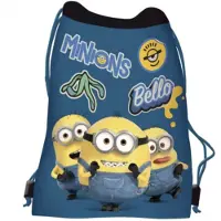 Minions Gymtas – Zwemtas – 43x33 cm – Stevige Kwaliteit – Trekkoord Tas voor School & Sport -Gymtas