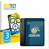 BROTECT Screenprotector 3 Stuks voor Apple iPad Pro 11" 2025 (Voor+Camera) Beschermglas transparant