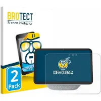 BROTECT - Screenprotector voor Amazon Echo Show 8 2025 (4. Gen.) - Folie Beschermfolie transparant 2 Stuks