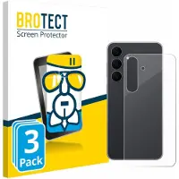 BROTECT Screenprotector 3 Stuks voor Samsung Galaxy S25 FE Enterprise Edition (Achterkant) Beschermglas transparant