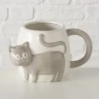 Boltze - Mok - Beker - Kat- Poes - Keramiek - 400 ml - Vaatwasser & Magnetron veilig