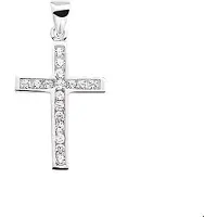 The Jewelry Collection Zilveren Hanger kruis zirkonia 1005480
