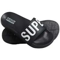Superdry Code Core Badslippers Zwart Grootte: M