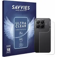 Savvies - Screenprotector voor Xiaomi 15T Pro (Achterkant) - Folie Beschermfolie transparant 18 Stuks