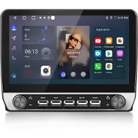Junsun Android 15 Autoradio Geschikt Voor Audi A3 S3 RS3 (2003-2013)8P Accessoires, 4GB+64GB, Draadloze CarPlay, DAB+, GPS-Navigatie, Bluetooth, 10.1-inch Touchscreen, DSP, 4G Lte, Octa-core processor