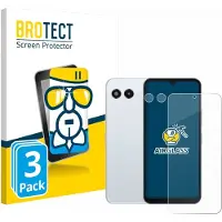 BROTECT Screenprotector 3 Stuks voor Telekom T Phone 3 (Voor+Camera) Beschermglas transparant
