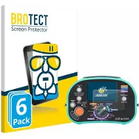 BROTECT Screenprotector 6 Stuks voor Kewtech KT63DL Beschermglas transparant