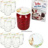 MamboCat 12-delige set weckpot 720 ml TO 82 Osterfreude deksel incl. receptenboekje