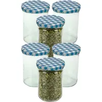 COSY&TRENDY Weckpotten / inmaakpotten - rood - 9x stuks - 230 ml - met draaideksel - glas - inmaakpotten
