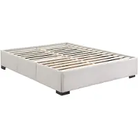 Vente-unique Bedbodem met lades 140 x 190 cm - Beige stof - KOLANE van YSMÉE