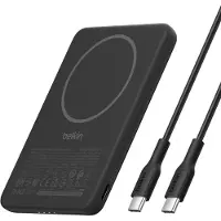 Belkin Boostcharge Slim Magnetische 5.000 Mah – 7.5w Draadloze Powerbank Zwart