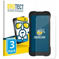 BROTECT Screenprotector 3 Stuks voor Zebra TC701 Beschermglas transparant