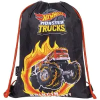 Hot Wheels Gymtas – Zwemtas – Sporttas – 43 × 33 cm – Monster Trucks – Kinder Gymtas – Stevige Kwaliteit