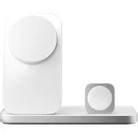 Nomad Stand One Max MagSafe Qi2.2 Draadloze oplader 25W – Ondersteunt tot 25W opladen – Inclusief snellader voor Apple Watch – Compatibel met AirPods en andere Qi-apparaten