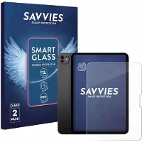 Savvies 2 Stuks Screenprotector - geschikt voor Apple iPad Pro 11" 2025 (Voor+Camera) - beschermfolie glas transparant