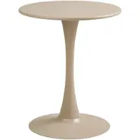 Ebuy24 Bistrotafel Meira - Rond Taupe Metaal - Ø60x72cm