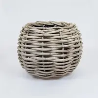Van der leeden Drypot Tina Extra Dik Rotan Grijs d48h36cm