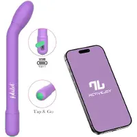 Adalet Gently - App-gestuurde G-punt- en prostaatvibrator (paars)
