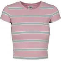 Urban Classics Shirt opaal / rosa / wit