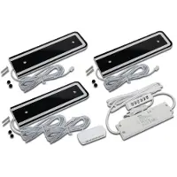 Hera U-Pad F set van 3 onderbouw spots zwart LVSET3UPFIRZ