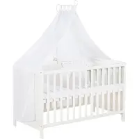 Roba Multifunctioneel bed sterren grijs met extra bedfunctie 60 x 120 cm wit incl. uitrusting zonder hoeslaken