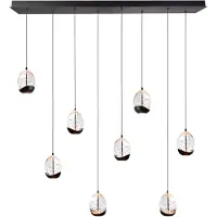 Highlight Hanglamp Clear Egg 8-lichts Recht