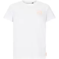 Retour Jeans T-shirt met backprint wit Meisjes Katoen Ronde hals Backprint - maat 122/128