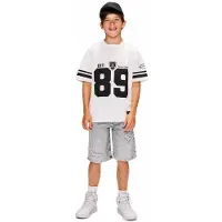Retour Jeans T-shirt wit Jongens Katoen Ronde hals Printopdruk - maat 104