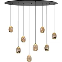 Highlight Hanglamp Golden Egg 8-lichts Ovaal