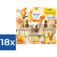 Ambi Pur Electric Navulling 3volution  Vanille Magnolia 3 x 20 ml - Voordeelverpakking 18 stuks