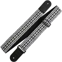 Richter Retro Black / White Jacquard Gitaarband - 1770