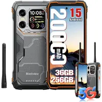 Blackview XPLORE 1 Walkie Talkie - Robuuste Smartphone - 5G - 36GB RAM - 256GB ROM - 6.78 inch - Robuuste Telefoon - Nachtzicht - Android 15 - NFC - GPS - Oranje