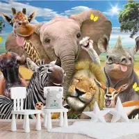 Reinders Fotobehang Wilde dieren - 260 x 384 - Vlies -