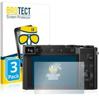 BROTECT - Screenprotector voor Panasonic Lumix DMC-TZ101 - Folie Beschermfolie Beschermglas matte 3 Stuks