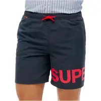Superdry Zwemshorts rood / zwart
