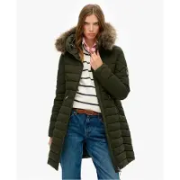 Superdry Wintermantel 'Fuji' olijfgroen