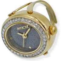 Invicta Mini 49601 Dames Horloge - Quartz Uurwerk - Roestvrij Staal met zwarte Wijzerplaat - 24mm