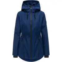 NAVAHOO Tussenparka 'Blumentanz 14' donkerblauw / zwart