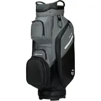 TaylorMade DeLuxe Cartbag 2026 - Zwart Grijs