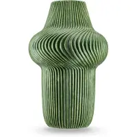 Easyplants | Vaas Hidden 35 cm groen | Keramiek | Rond | groen | Japandi stijl | Design Vaas