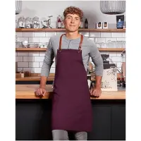 Bbq collection Barbecue keukenschort Luxury - aubergine - polyester/katoen - voor volwassenen - professionele kwaliteit