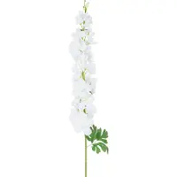 Easyplants | Kunstbloem Delphinium 105 cm wit | Zijde | Nepbloemen | wit | Onderhoudsvrij | Kant-en-klaar