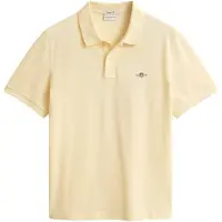 Gant Polo Men Reg Shield SS Pique Polo Vanilla Yellow-XXXXXL