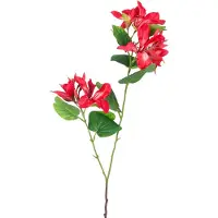 Easyplants | Kunstbloem Rhododendron 85 cm licht rood | Zijde | Nepbloemen | rood | Onderhoudsvrij | Kant-en-klaar