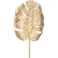 Easyplants | Kunsttak Monstera 73 cm goud | Zijde | Nepbloemen | goud | Onderhoudsvrij | Kant-en-klaar