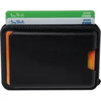 Tony Perotti Furbo EVO RFID leren Pasjeshouder met Magsafe en Standaard - Zwart