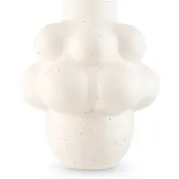 Easyplants | Vaas Stemlight 21 cm beige | Keramiek | Ovaal | beige | Japandi stijl | Design Vaas