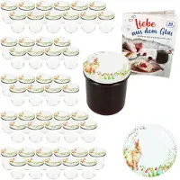MamboCat 50-delige set inmaakpot 350 ml TO 82 Osterfreude deksel incl. receptenboekje